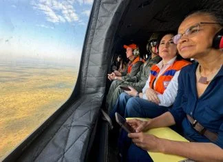 Marina e Tebet acompanham ação integrada contra incêndios no Pantanal