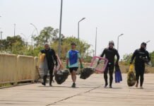 12ª edição do Lago Limpo retira mais de 1,6 toneladas de lixo do Paranoá