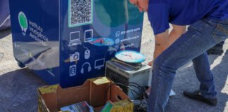 Descarte de eletroeletrônicos em ponto de entrega voluntária no DF