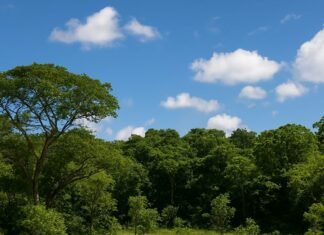 Reserva Particular do Patrimônio Natural com vegetação nativa preservada.