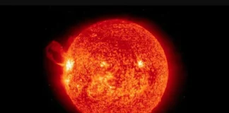 Material lançado pelo Sol após erupção atingirá a Terra • Nasa